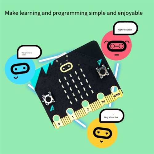 MicroBit V2.2 Development Board Python Visual Programming  Kit for K-12 Education 2