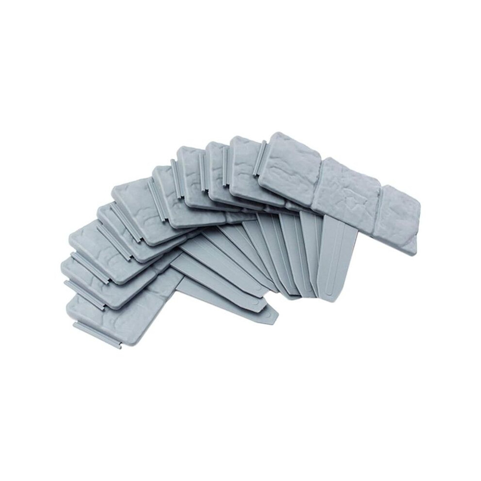 Garden Landscape Edging Borders No Dig,20 Pcs 16 Ft Lawn Edging For Landscaping,Plastic Fencing Lawn Border 6031389096395