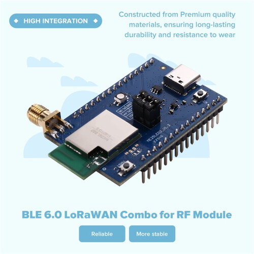 Long Range BLE 6.0 LoRaWAN Combo for RF Module MX25LE02 SX1262 NRF54L15 PCB Antenna Uart Wireless & RF Lora Module
