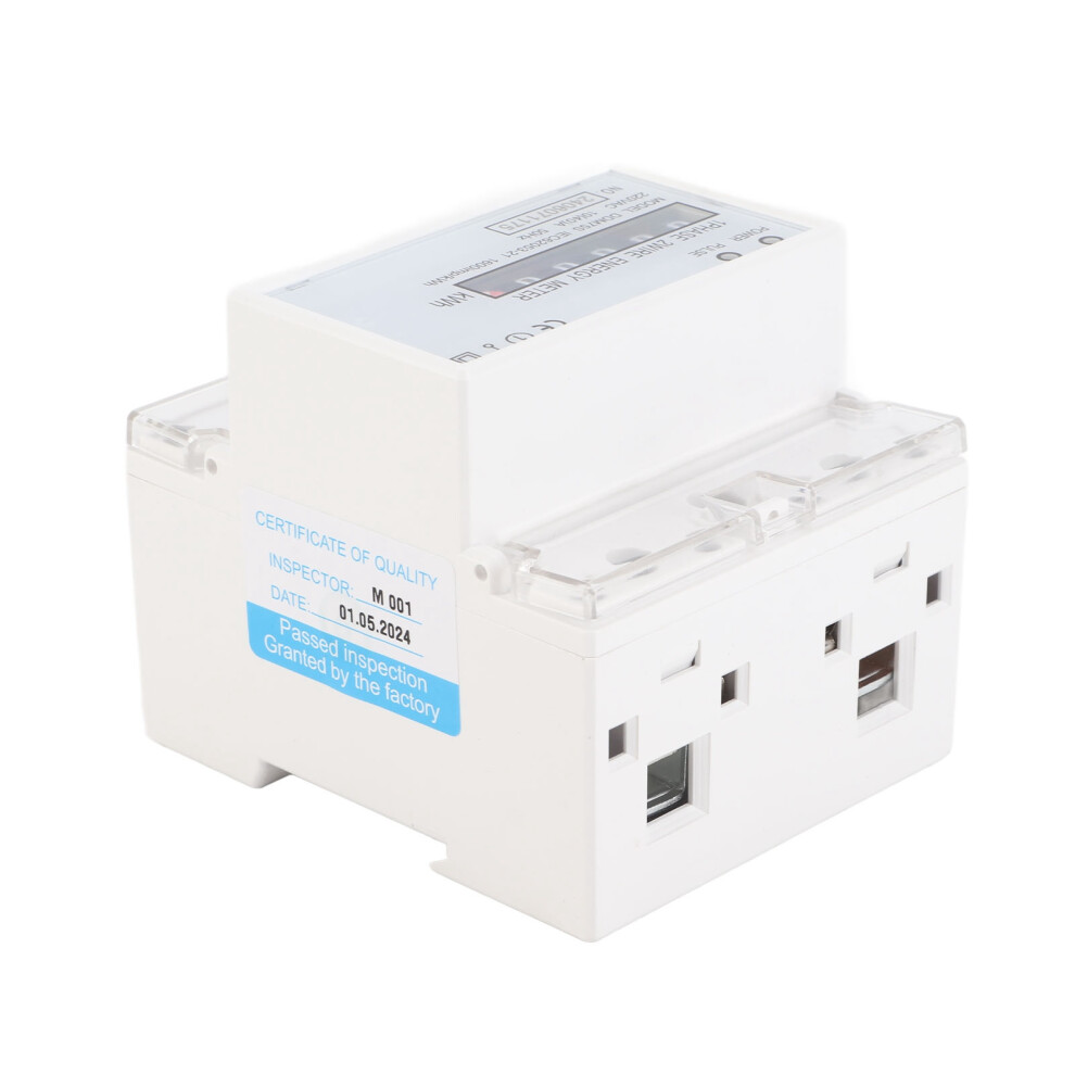 Led Din Rail Wattmeter Energy Meter 10-40A Single Phase 4P Power Consumption 4931393769167