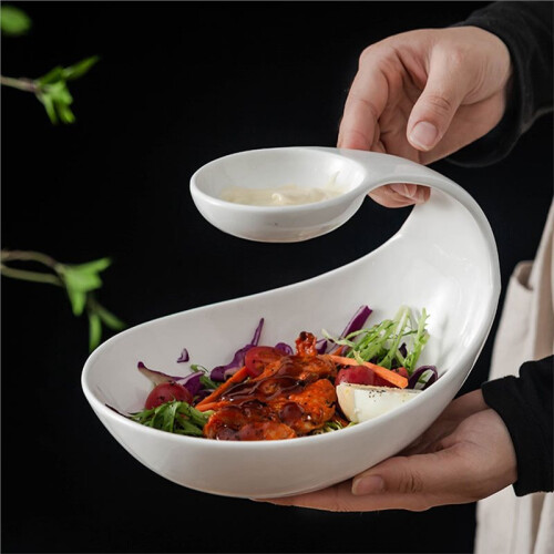 Ceramic Beautification, Dessert Plate, Dim Sum Plate, Sushi Plate, Hotel, Molecular Kitchen Display Plate. 1