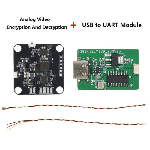2 in 1 FPV Video Scrambler Analog Video Encryption and Decryption Board with USB to UART Module 1