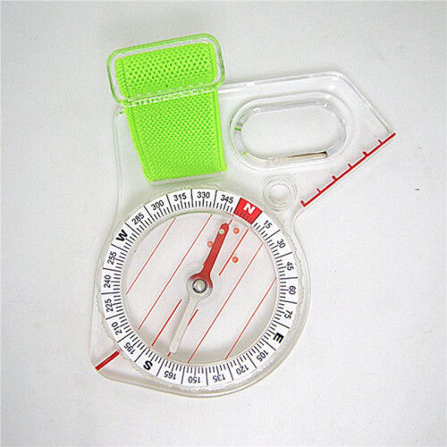 5X Professional Outdoor Thumb Compass Competition Elite Direction Compass Portable Compass Map Scale 2