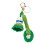 Porte-clés en Crochet avec thème de raquette de badminton,-Vert 1