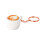 Adorable porte-clés tasse à café doté d'un mécanisme de-3 1