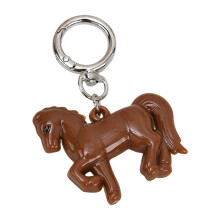 Multi Functional Acrylic Keychain Horse Shape Perfect-Coffee