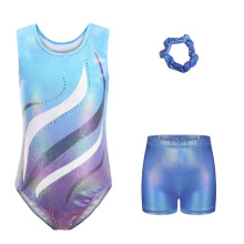 Breathable Kids Leotard for Dance and-blue p Height 130cm