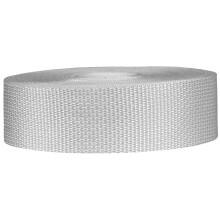 Strapworks Lightweight Polypropylene Webbing - Poly Strapping for Outdoor DIY Gear Repair, Pet Collars, Crafts ? 1.5 Inch x 25 Yards - White