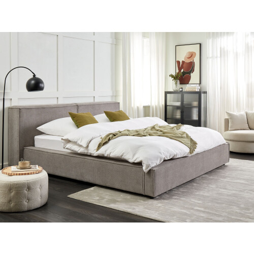 Beliani Waterbed Fabric LINARDS 180 x 200 cm (Super King) Grey 1