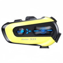 Zestaw słuchawkowy Bluetooth 5.4 N3X do motocykli z redukcją szumów ENC, wodoodporny IPX6 interkom do kasku, 25 godzin odtwarzania, mo