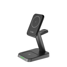 SiGN 3-in-1 15W Kabellose MagSafe Ladestation für iPhone, Apple Watch, AirPods - Schwarz