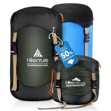 HIKENTURE Compression Sack 10L/14L/20L/30L, 50% More Storage Space! Waterproof & Ultralight Compression Bag for Sleeping Bag, Storage Bag for Camping,