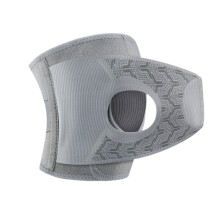 Shock Absorption Knee Brace with Metal Spring-M gray left foot
