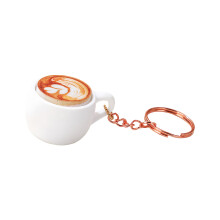 Idealer Schlüsselanhänger in Form einer Kaffeetasse mit-2