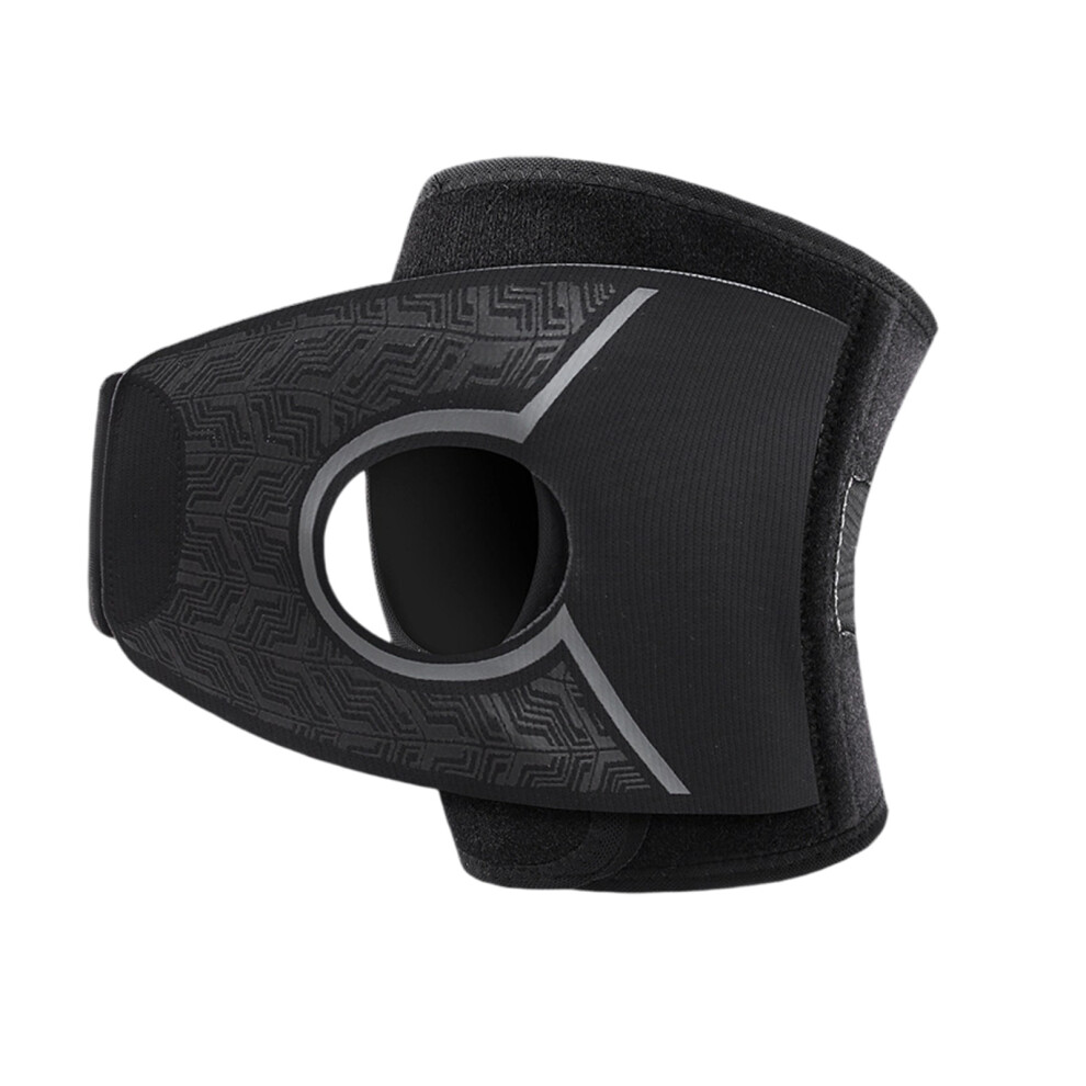 Black Shock Absorption Sport Knee Brace With-L Right Foot