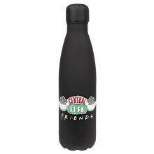 FRIENDS - Water Bottle - Stainless Steel - BPA Free Water Bottle TV Show Gifts Merchandise With Frame - Water Flask - Metal Water Bottles - 750ml -