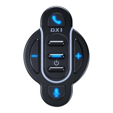2026 Nowy kontroler Bluetooth do motocykla DX1 z uchwytem, wodoodpornym bezprzewodowym zestawem słuchawkowym Bluetooth do motocykla, st