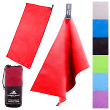 Outdoor World Microfibre Towel ? Quick-Dry, Lightweight & Ultra Absorbent for Camping, Travel, Hiking, Beach, Swimming, Gym, Yoga & Sports ? Compact,