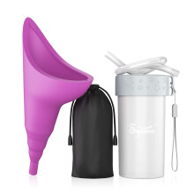 Syarme Female Urination Device,Portable Reusable Urinal Funnel with Extension Tube,Small Folding Storage,Suitable for Travel,Festivals,Camping,Traffic