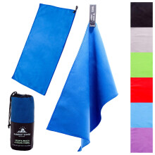 Outdoor World Microfibre Towel ? Quick-Dry, Lightweight & Ultra Absorbent for Camping, Travel, Hiking, Beach, Swimming, Gym, Yoga & Sports ? Compact,