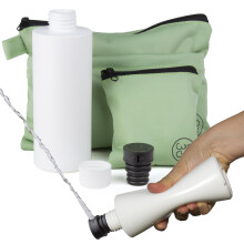 CuloClean Hygiene Bag for Hiking + Portable Travel Bidet portatil + Bottle. Personal Hygiene kit for Hikers, Leave no Trace (LNT) While Hiking in The
