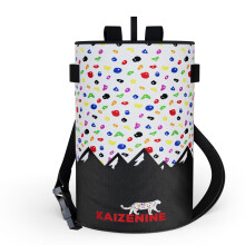 KAIZENINE Chalk Bag Rock Climbing Bouldering Chalk Climber Grip Strength Gym Weight Lifting Kaizenine Climber CHALK BAG ONLY