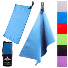 Outdoor World Microfibre Towel ? Quick-Dry, Lightweight & Ultra Absorbent for Camping, Travel, Hiking, Beach, Swimming, Gym, Yoga & Sports ? Compact,