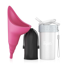 Syarme Female Urination Device,Portable Reusable Urinal Funnel with Extension Tube,Small Folding Storage,Suitable for Travel,Festivals,Camping,Traffic