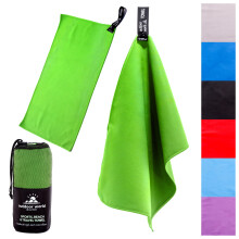 Outdoor World Microfibre Towel ? Quick-Dry, Lightweight & Ultra Absorbent for Camping, Travel, Hiking, Beach, Swimming, Gym, Yoga & Sports ? Compact,
