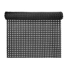 ALLINKIT 16 Inch x 3.3 Feet Black Rattan Roll,Plastic Cane Webbing Roll,Webbing Caning Material,Woven Rattan Roll for Furniture Chair Cabinet Ceiling