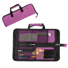 Qchengsan Chef?s Knife Roll Bag, Heavy Duty Oxford Chef Knife Bag, Portable 13 Slots Chef Knife Case, Multi-Function Cutlery Knives Pouch Holder Knife
