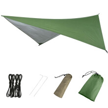 Azarxis Hammock Camping Tarp Rain Fly, Waterproof Tent Footprint Shelter Canopy Sunshade Cloth Picnic Mat for Outdoor Awning Hiking Beach Backpacking
