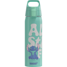 Sigg - Aluminium Water Bottle - WMB One Disney Aloha Stitch - Made in Switzerland - Climatepartner Certified - Suitable for Carbonated Drinks -