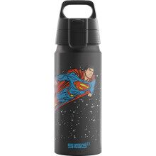 Sigg - Aluminium Water Bottle For Kids - WMB ONE Superman - Suitable For Carbonated Drinks - Leakproof - Lightweight - BPA Free - CO2 Neutral