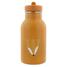 Trixie Insulated Drinking Bottle - Mr. Lion - 350ml Stainless Steel Water Bottle for Kids - Yellow - Keeps Drinks Cold - Leakproof - Eco-Friendly and