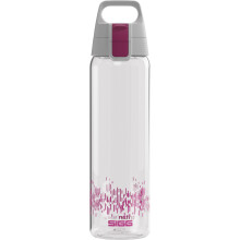 Sigg - Tritan Renew Water Bottle - Total Clear ONE MyPlanet Berry - Suitable For Carbonated Beverages - Dishwasher Safe - With Fruit Strainer -