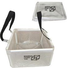 WASH22 Cubic 15L Folding Collapsible Camping Washing Basin Bucket Bag Tidy for Tents Motorhomes Campervans Caravans Boat Yacht Home