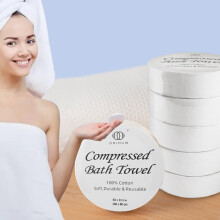 Reusable Travel Towel Compressed, Larger and Thicker Compressed Towel Tablets, Disposable Bath Towel for Camping Hiking Beach Swim(63x31 inch,6 Pack)