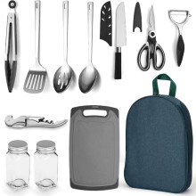 ReaNea Essentials, Gear Must Haves, Camping Cooking Utensils, Camping Kitchen Tools for Travel, Picnics, BBQ, RVs, Outdoor