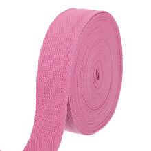 sourcing map Cotton Webbing 1.5 Inch 11 Yard Polyester Cotton Weave Webbing Strap Twill Tape Ribbon for Arts and Crafts Webbing Tote Bag Handles Cloth