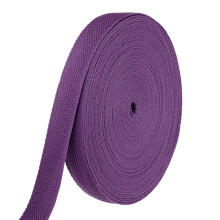 sourcing map Cotton Webbing 25mm x 14m (W x L) Polyester Cotton Weave Webbing Strap Twill Tape Ribbon for Art and Crafts Webbing Tote Bag Handles