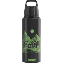 Sigg - Aluminium Water Bottle - WMB Pathfinder Black - Climate Neutral Certified - Suitable For Carbonated Beverages - Leakproof - Lightweight - BPA