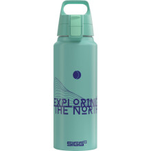 SIGG - Aluminium Water Bottle - WMB Pathfinder Glacier - Climate Neutral Certified - Suitable for Carbonated Beverages - Leakproof - Lightweight - BPA