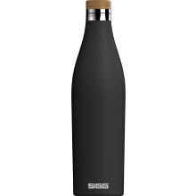 SIGG - Insulated Water Bottle - Meridian - Leakproof - Extra Slim - BPA Free - Plastic Free - Double Walled 18/8 Stainless Steel - Bamboo Screw Top -