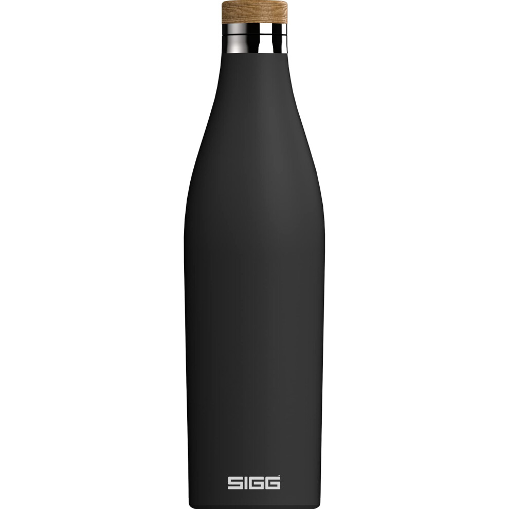 Sigg - Insulated Water Bottle - Meridian - Leakproof - Extra Slim - Bpa Free - Plastic Free - Double Walled 18/8 Stainless Steel - Bamboo Screw Top