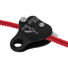 HERCHR Climbing Rope Grab, Self Locking Stop Descender 8-13mm Climbing Rope Grab Stopper Rescue Rappel Ring Climbing Gear Fall Protection Belay Device