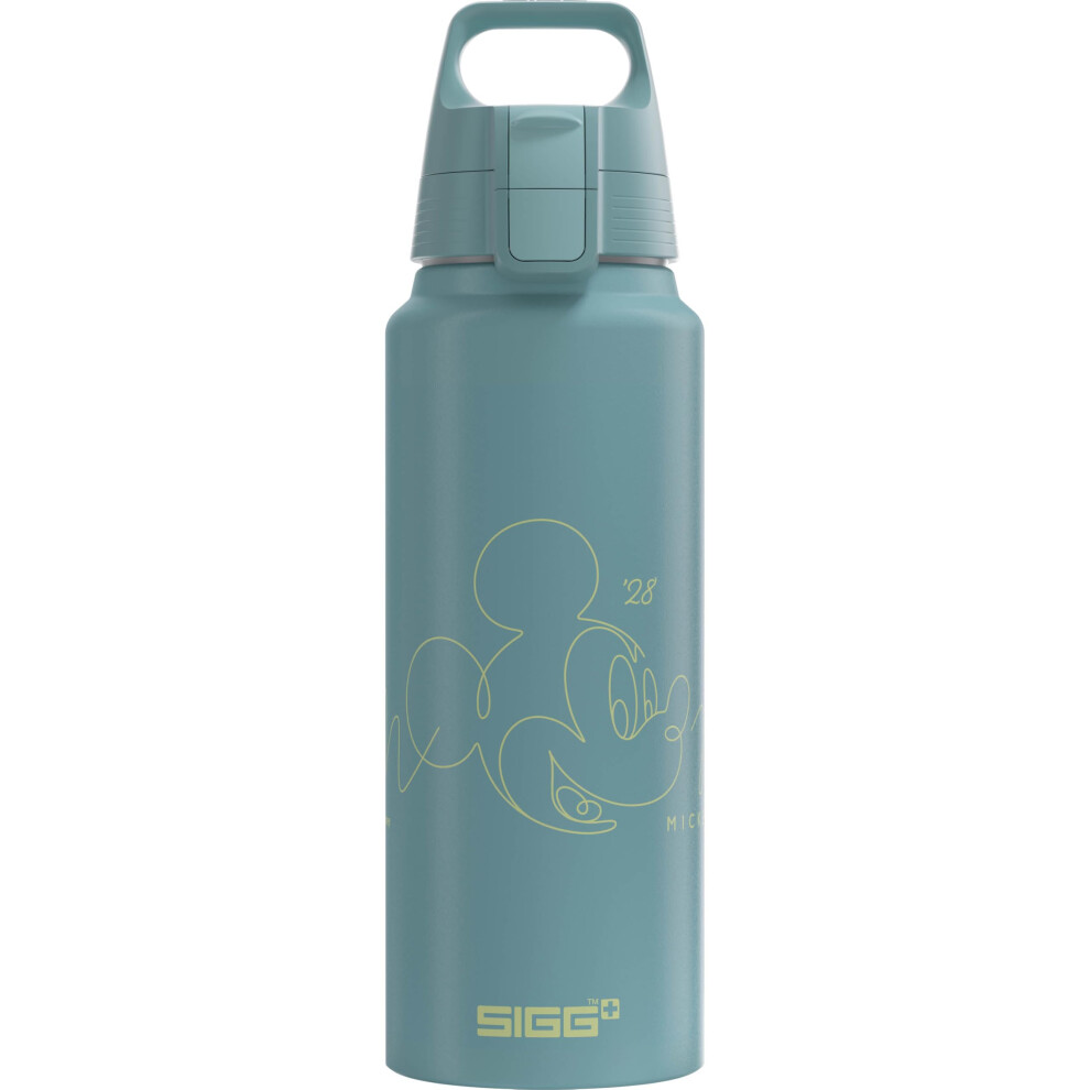 Sigg - Aluminum Water Bottle - Wmb Pathfinder Disney Mickey Mouse Lines - Climate Neutral Certified - Suitable For Carbonated Beverages - Leakproof &