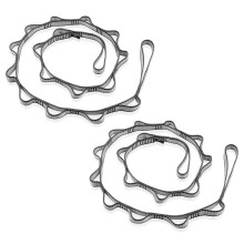 DASKING Daisy Chain 2 Pack, 180cm Yoga Hammock Extension Strap, 23KN Strong Multi Loops Adjustable Nylon Yoga Exercise Band for Stretching, Pilates,