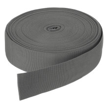 DMiotech 25 Yard x 2 Inch Width Nylon Webbing Strap Poly Flat Webbing Strapping for DIY Craft Backpack Strapping, Sewing, Outdoor Gear Repair, Dark