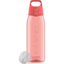 Sigg - Tritan Water Bottle - Total Color ONE Watermelon - Suitable For Carbonated Beverages - Dishwasher Safe - Leakproof - Featherweight BPA Free -
